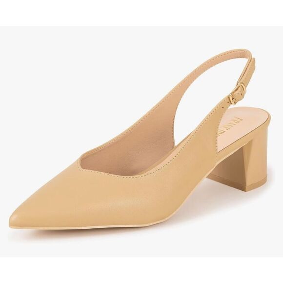 Frank Mully Women's Slingback Heels Pointed Toe  Closed Toe Dressy Shoes size 9 - Picture 2 of 8